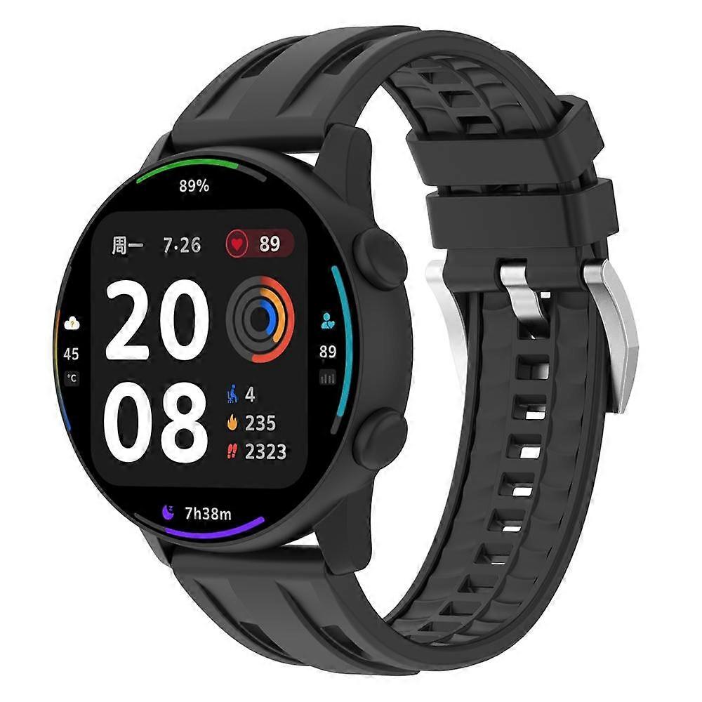 Universal Flat Head Two Color Devil Eye Silicone Watch Band