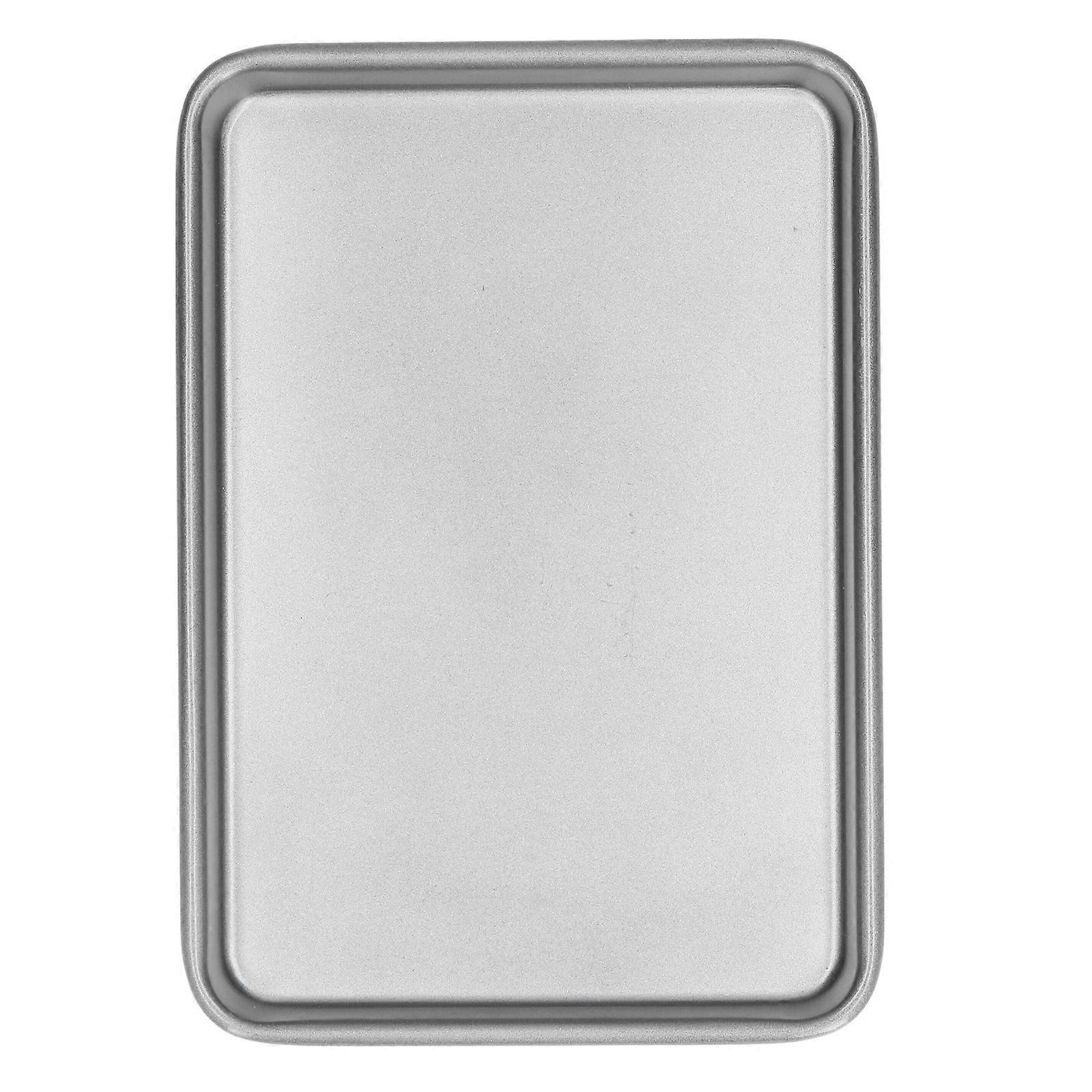 Stainless Steel Oven Tray Multi Use Rectangular Baking Tray Baking Sheet Cookie Tray High Temperature Resistance 3 Sizes Choose Baking Tools(M)