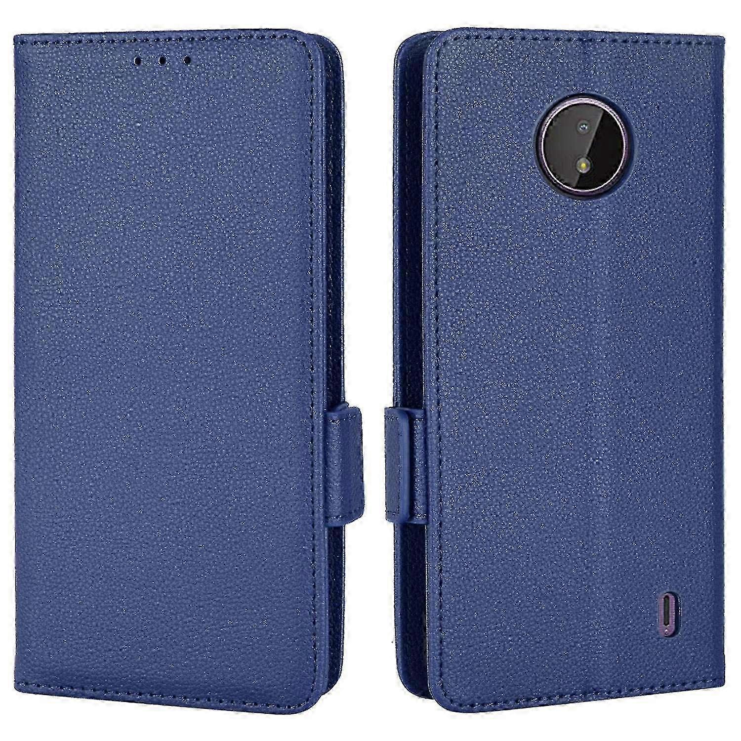 For Nokia C10/C20 PU Leather Litchi Texture Phone Case Stand Wallet Magnetic Clasp Cover f54