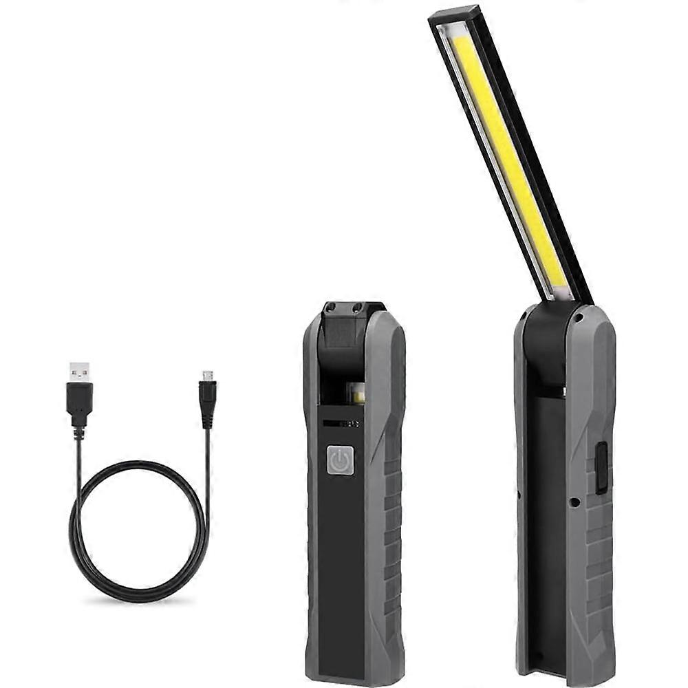 Rechargeable LED Work Light, 4 Modes, Mechanic Light, Foldable Torch, Magnetic Base, Inspection Light
