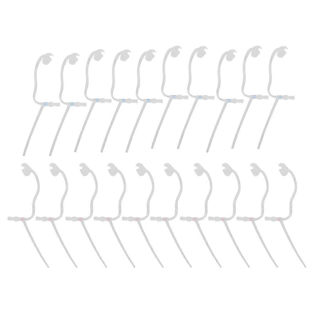 20pcs 107 hearing replacement tubes for left and right ear hearing aids
