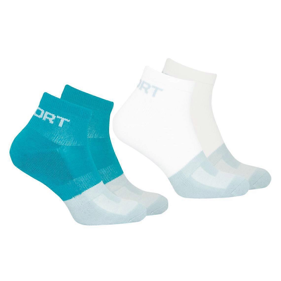 Pack of 2 pairs of men's socks Quarter Fresh Athena blue