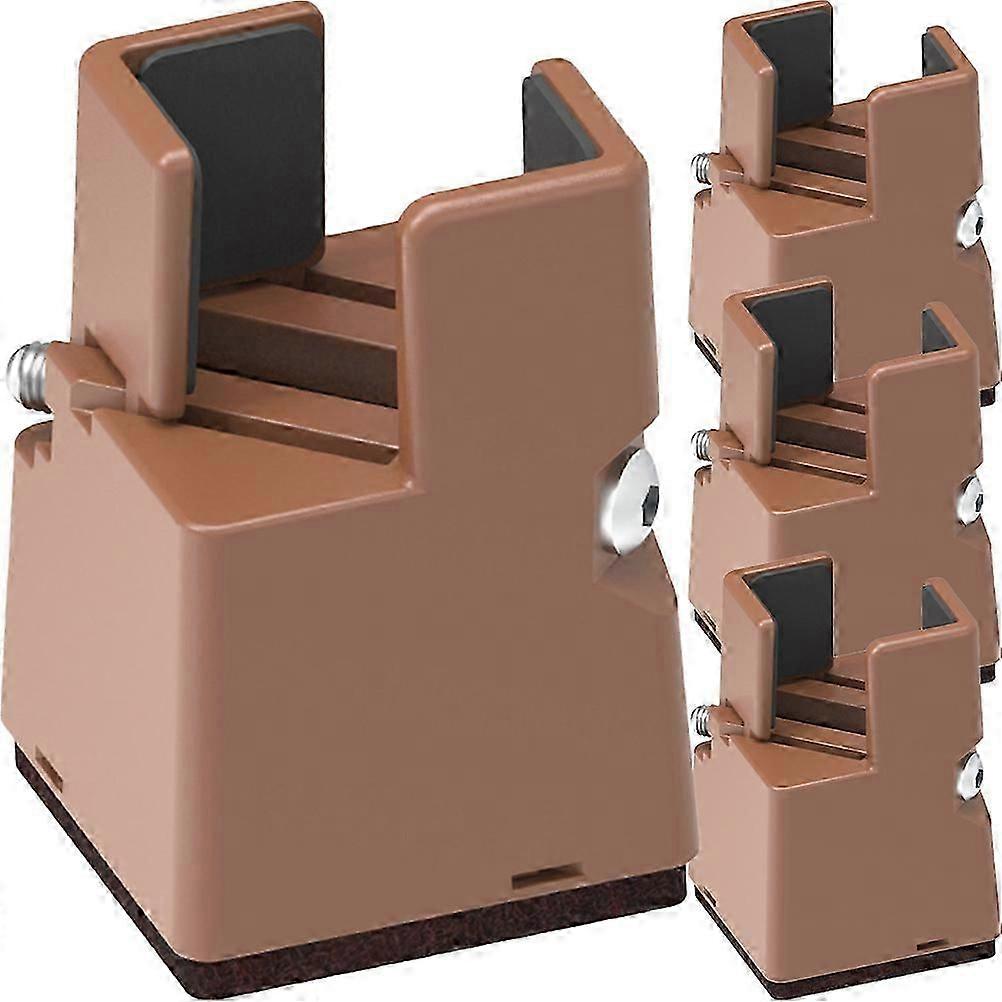 4pcs Platform Bed Riser Bed Raising Block 22-42mm Adjustable Bed Riser Block