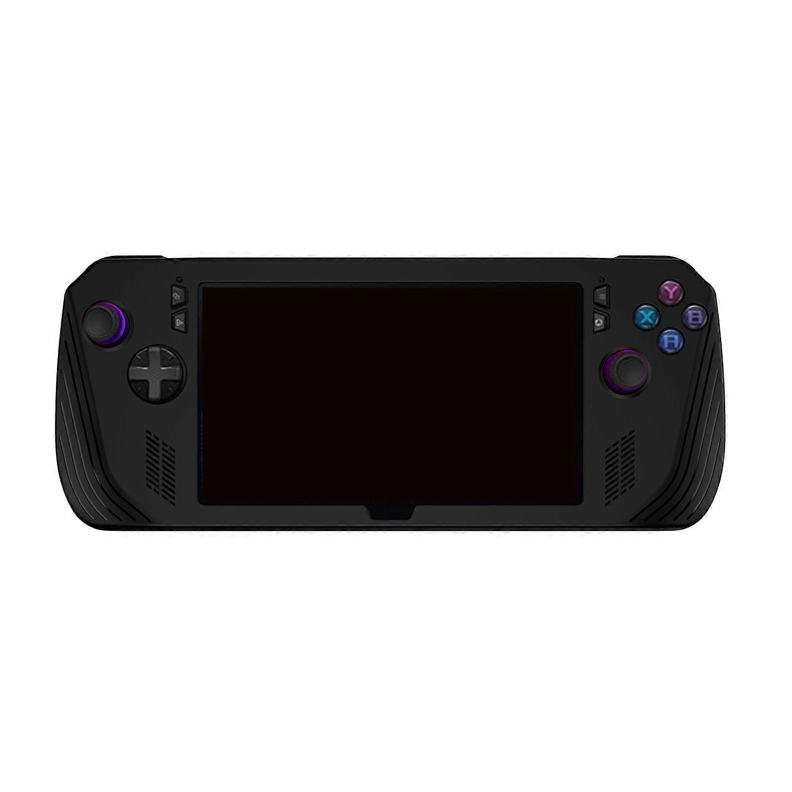 Protective Silicone Case for Rog Shock-Absorption & Antiscratch Silicone Skin Cover Console Back Protector  Black