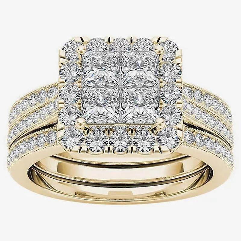 Luxusní nový bohémský set prsten módní prsten dámské zásnuby návrh prsten