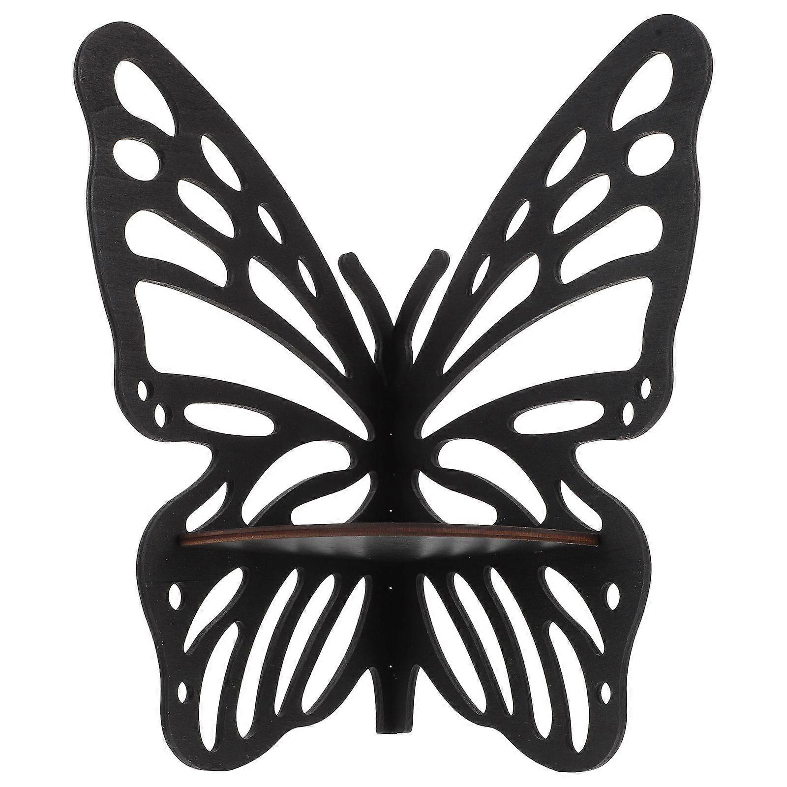 Butterfly Corner Shelf Wall Display Rack Crystal Display Shelf Wall Mounted Rack