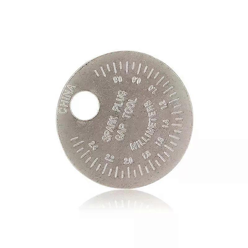 Auto Ignition spark plug Gap Gauge tool Caliber Measuring Tool Currency-Type 0.6-2.4mm Range Spark Plug Gage Gap Tool Feeler