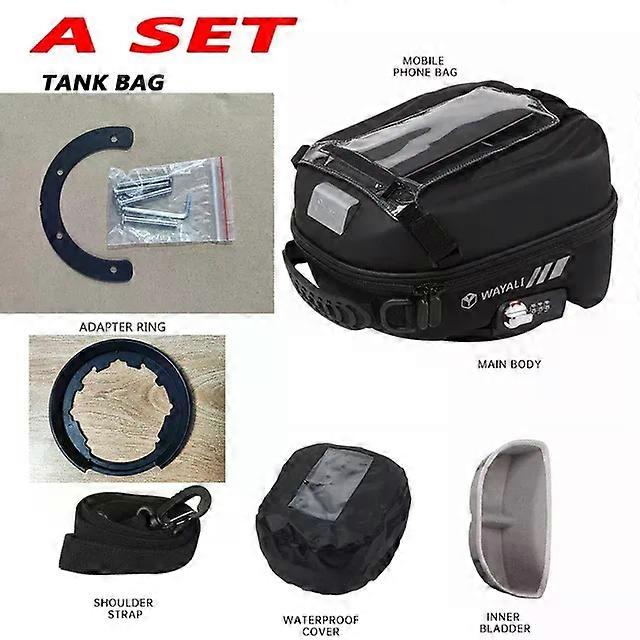 compatible for R1100S 1998 - 2007 R1100RS 1992 - 2001 Motorcycle Tank Bag New Upgraded Large Capacity Password Lock Luggage Backpack