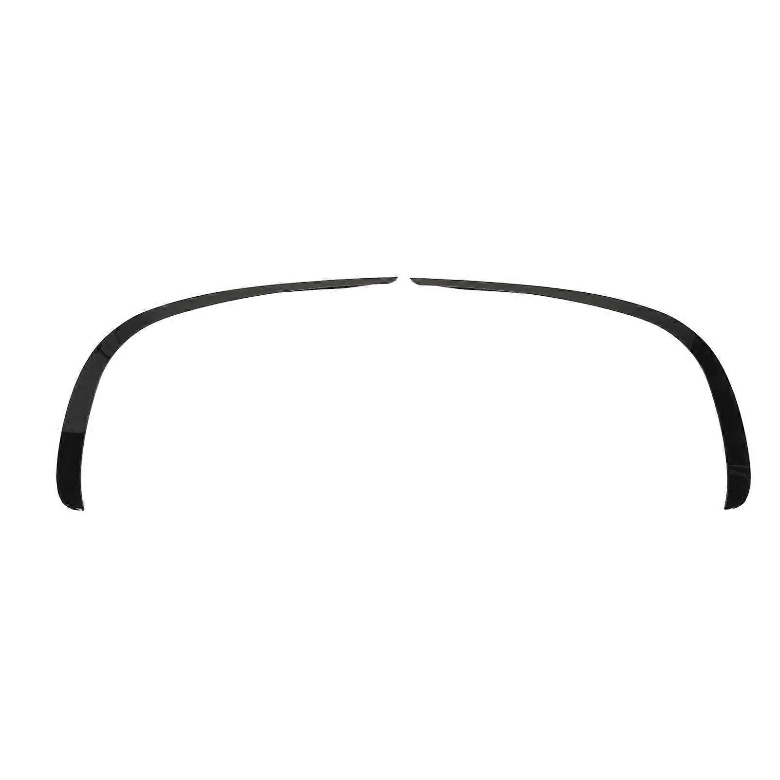 1 Pair Front Spoiler Trim Glossy Black Bumper Splitter Diffuser Replacement for Benz CLS‑Class C257 AMG‑Line