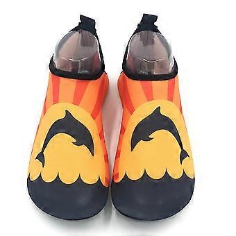 Strand Tauchen Schuhe Watschuhe Anti-Rutsch Aanti-Kratzer Kinder Barfußpflege Delfin 24-25
