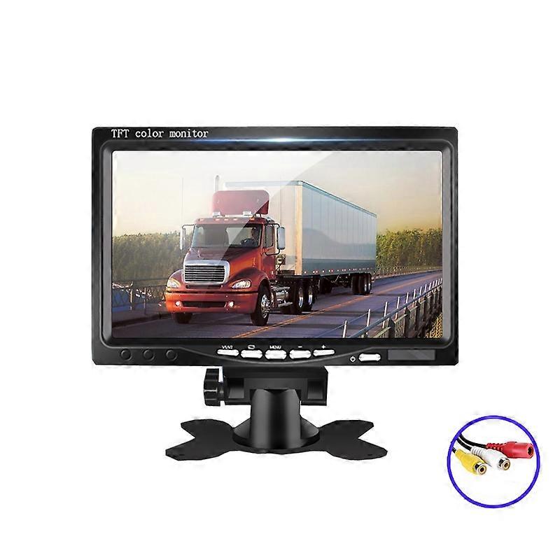YB-700A 7 Inch Car Display Truck Car Reversing Image HD Monitoring Bus Reversing Display, Specification: AV Interface