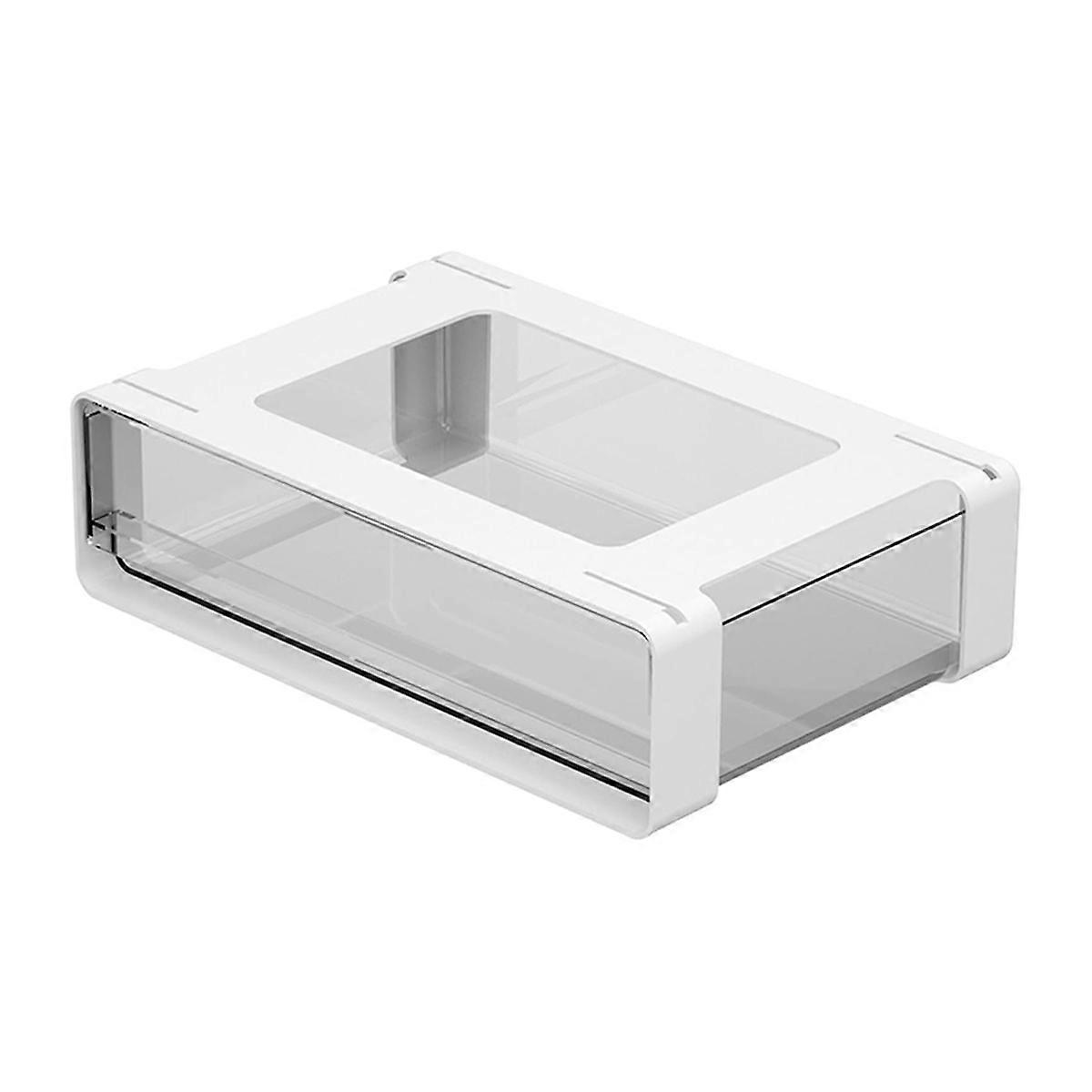 Paper Plate Holder, Plastic Storage Organizer for Kitchen Cabinet-A