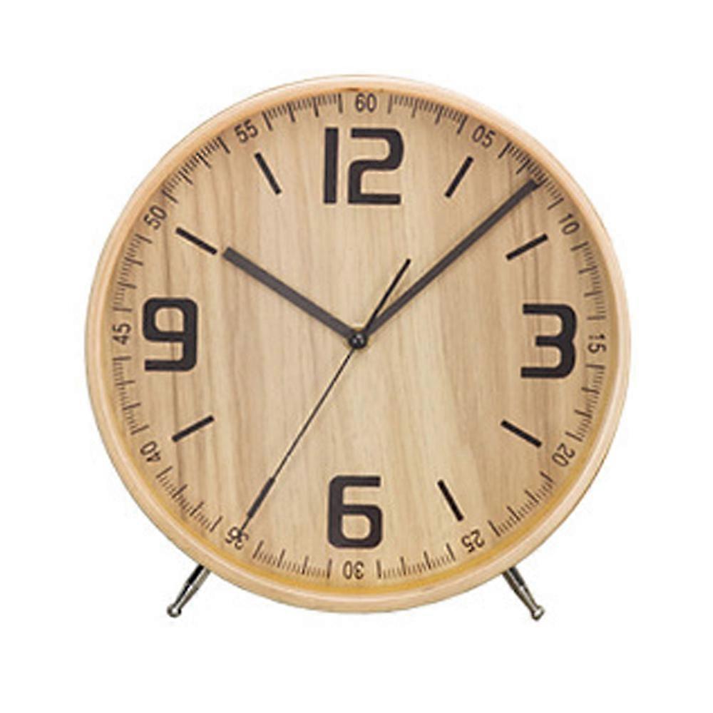 Table clock round children's wall clock-living room bedroom bedside kitchen