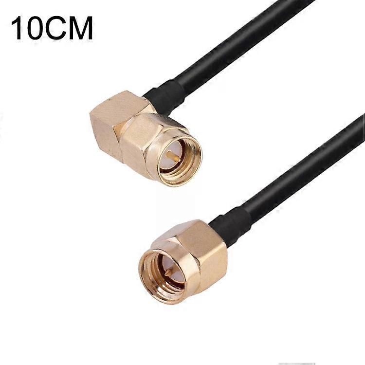 SMA Male Elbow to SMA Male Adapter Cable-RG174,10cm Length,