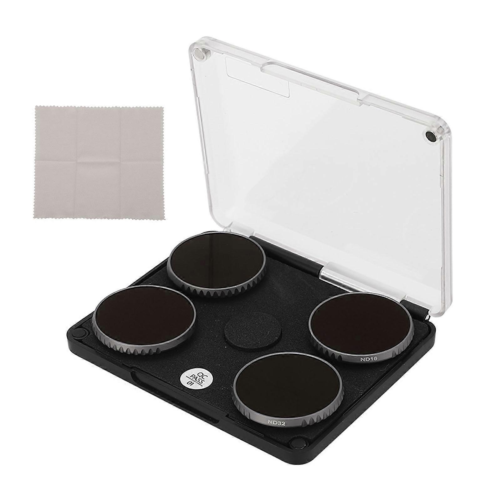 4PCS Action Camera ND Filter Kit Optical Glass Aluminum Alloy Frame Neutral Density Filter for DJI Osmo Action 3