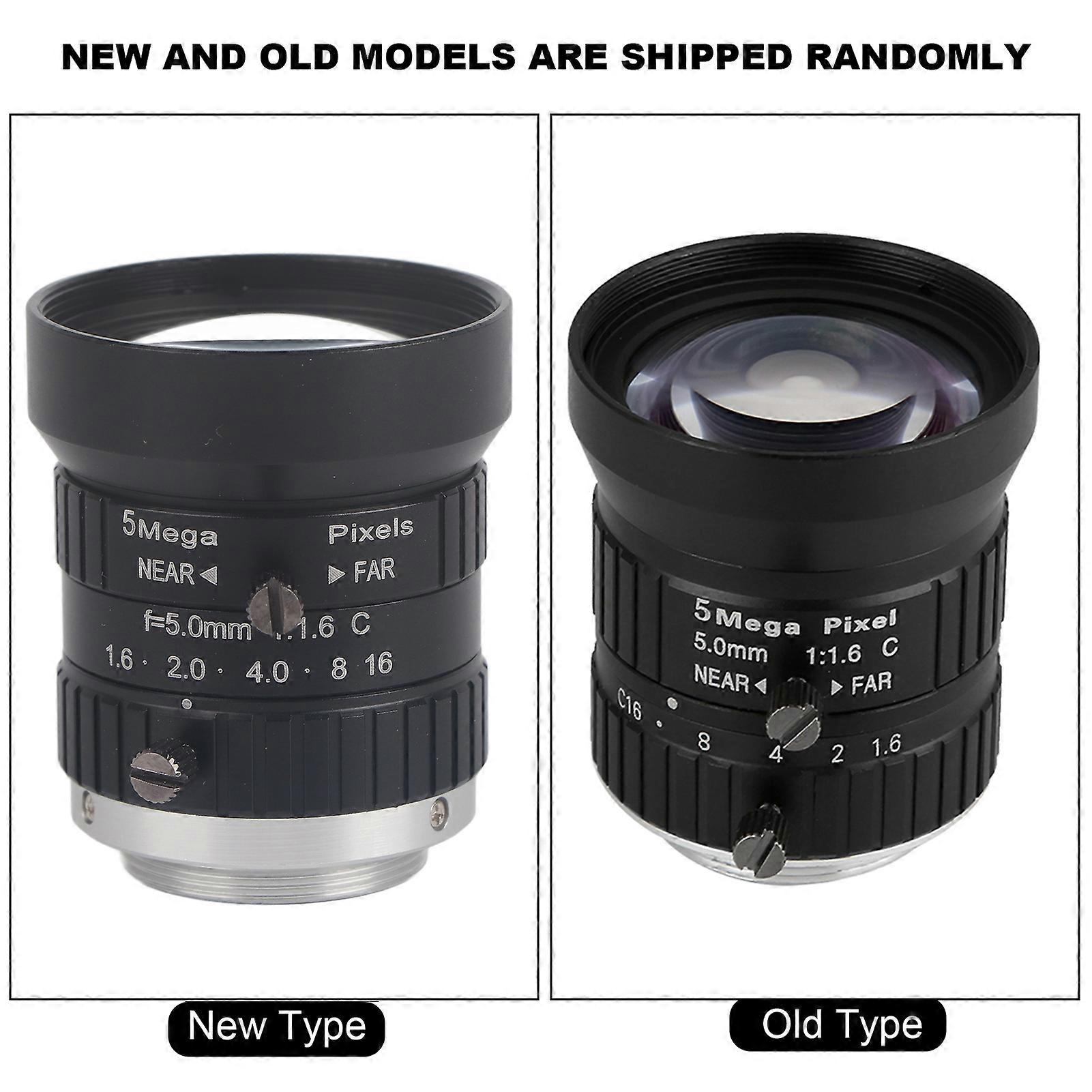5MP 5mm HD CCTV Manual Lens Fixed Focal 2/3 C Mount for Surveillance Camera