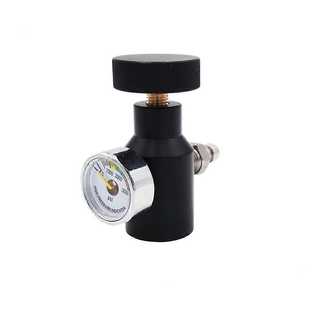 Paintball Co2 Fill Adapter Compressed Air Fill Station Remote On or Off ASA Adapter with 3000psi Gauge