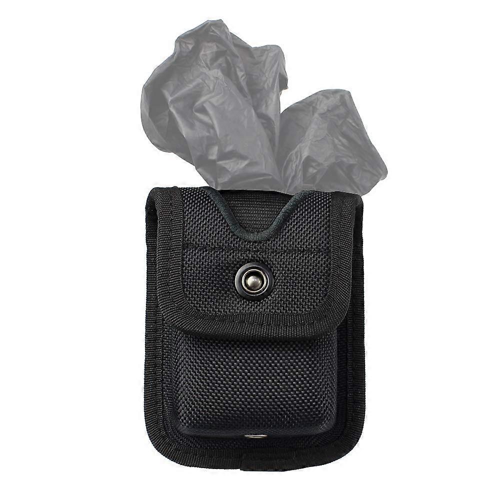 Molded Pager Glove Pouch for Duty Belt, Nylon Latex Glove Holder with Snap Closure, Fits Most Compact Pagers and Gloves