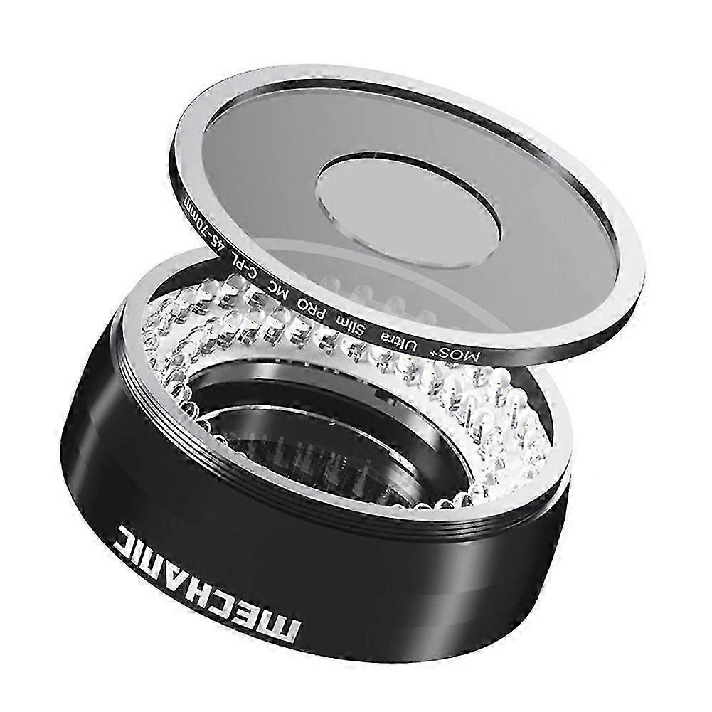 MECHANIC Industrial HD Microscope with Polarized Ring Light, Adjustable LED Ring Light for Detail Work