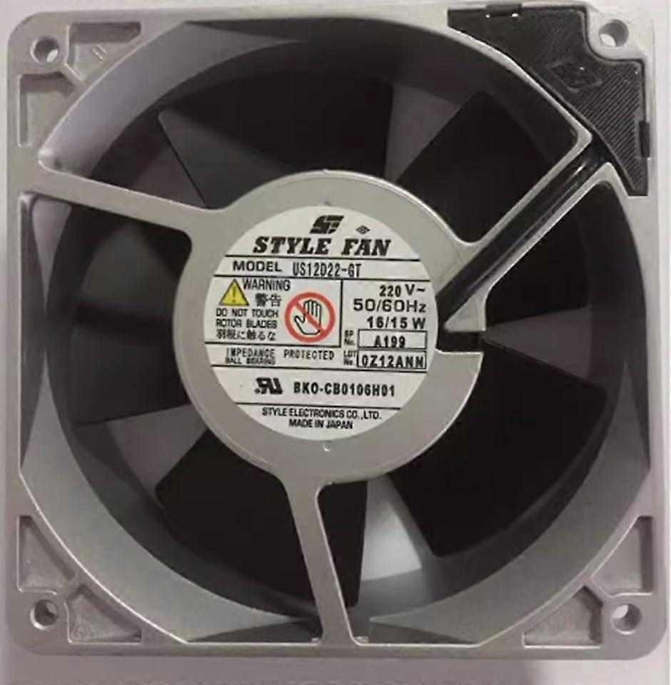 AC Cooling Fan STYLE US12D22-GT 220V 16/15W 50/60Hz