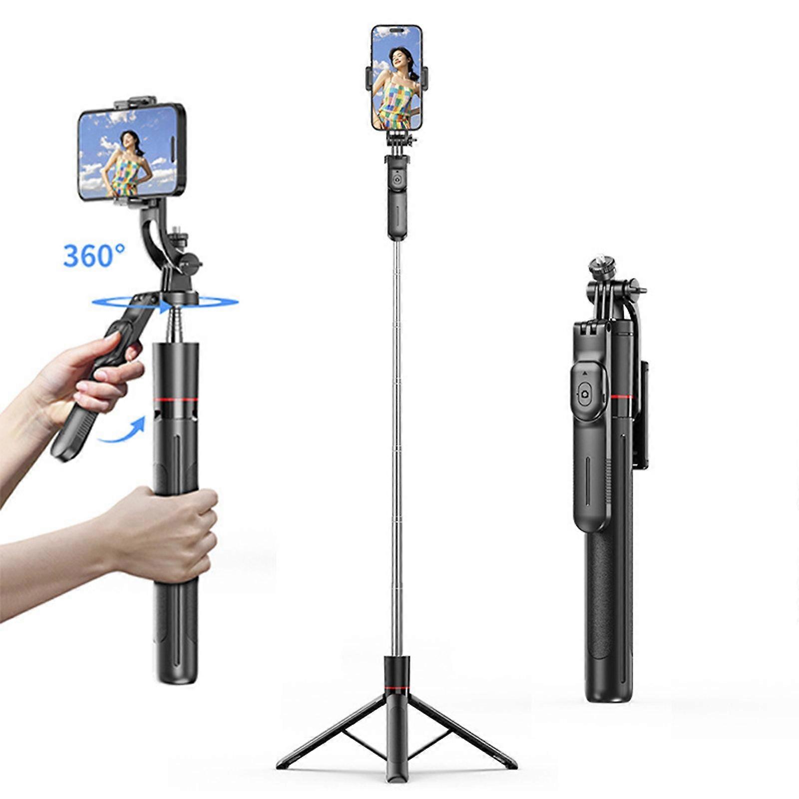 Outdoor Travel Photography Handheld Gimbal Selfie Stick With Retractable Stabilizer Desktop Phone Holders For Live Streaming And Tabletop Tripod BB