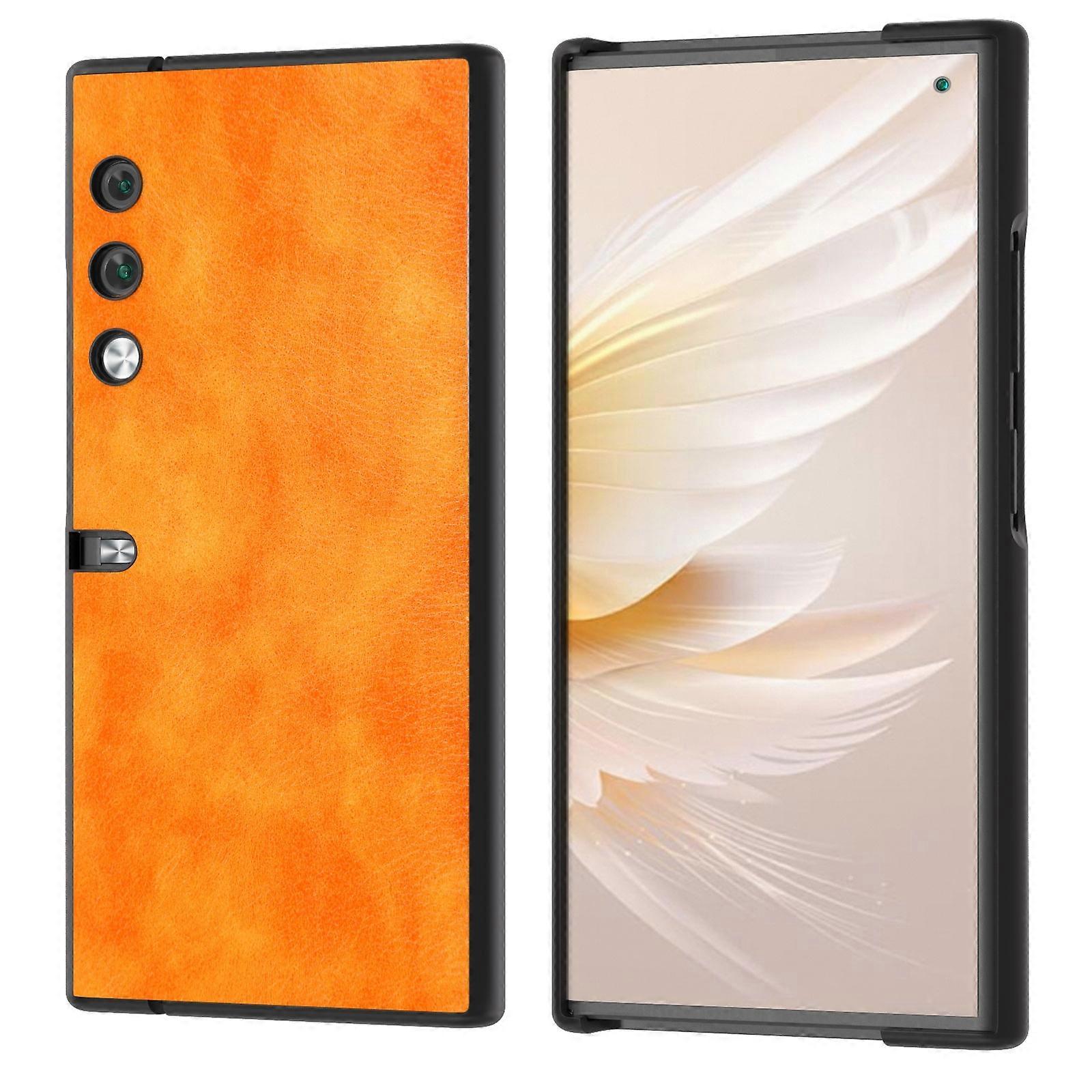 Dual Color Lichi Texture PU Phone Case