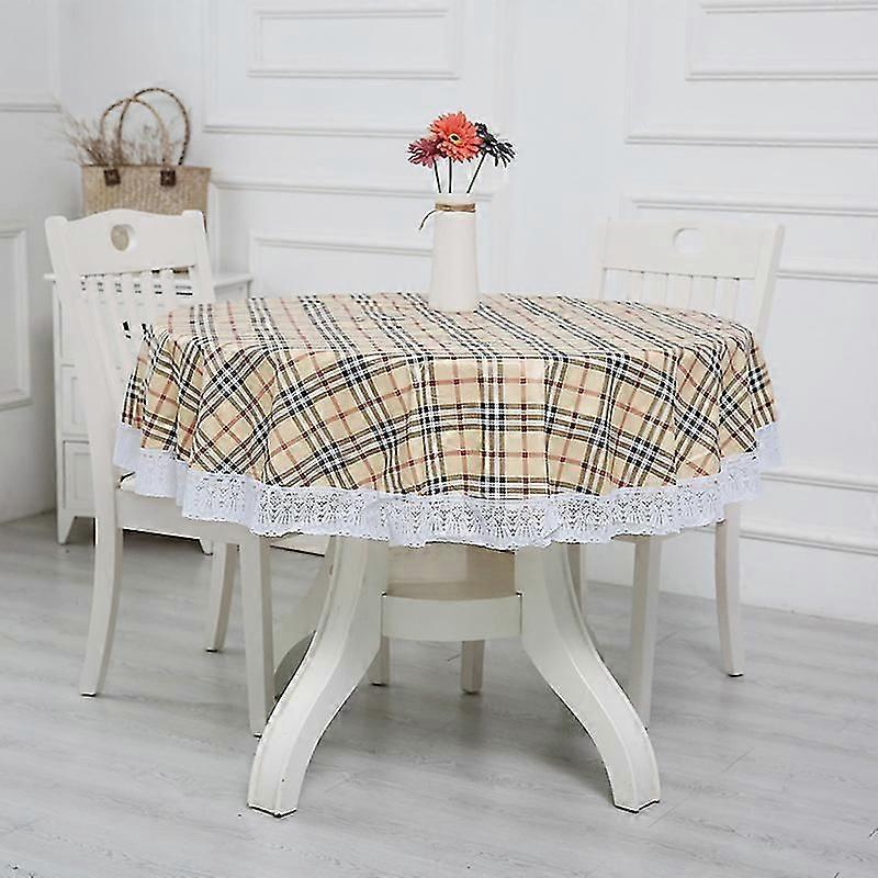 Round Tablecloth Grey Polyester Round Table Cloth Wipe Clean 180cm Wrinkle Free And Stain Resistant Circle Table Cloth