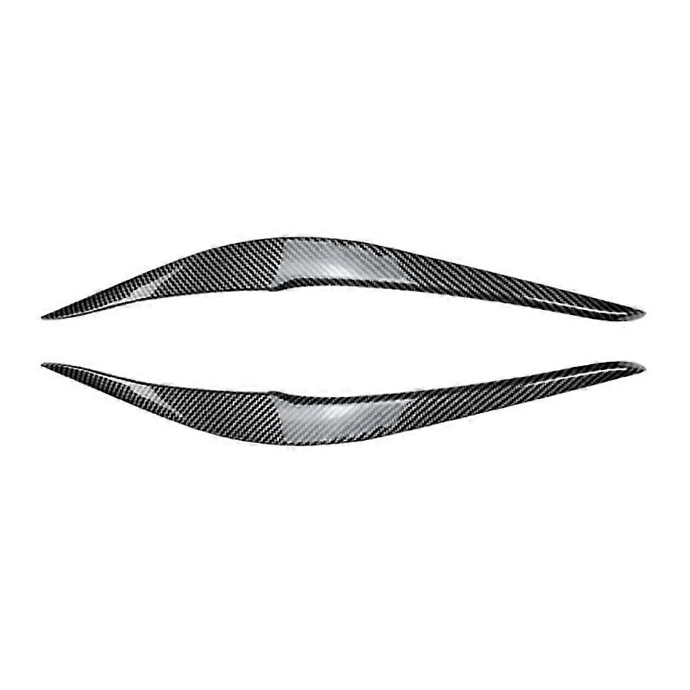 Headlights Eyebrows for BMW 2 Series F22 F23 2014-2019, 2Pcs Front Eyebrow Stickers Carbon Fiber Texture