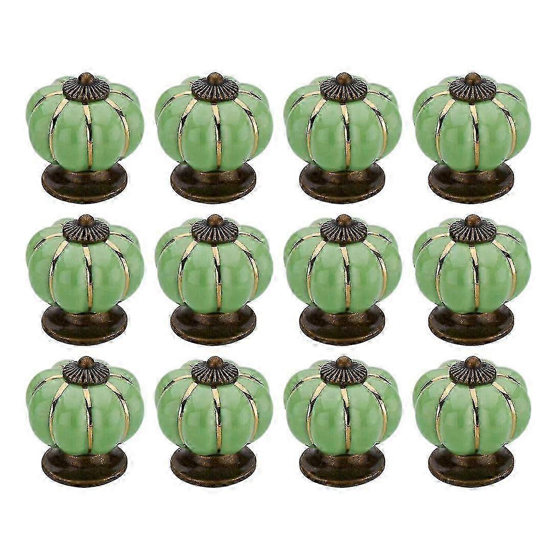 LM 12 Pcs Knobs Vintage Ceramic Cabinet Knobs Drawer Dresser Knobs and Pulls Ceramic Cupboard Furnitur JJT