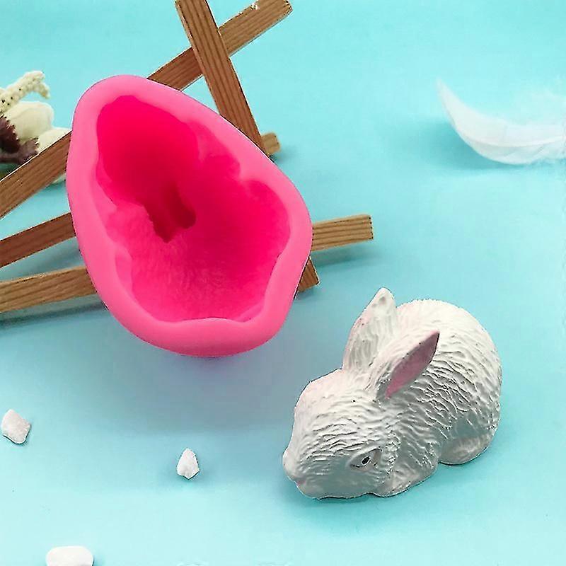 Adorable Easter Bunny Shape Cake Mold Self-making Cookie Baking Mold Diy Chocolate Mold