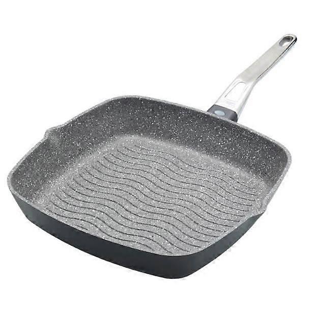 MasterClass bistecchiera 28 cm alluminio/RVS grigio/argento