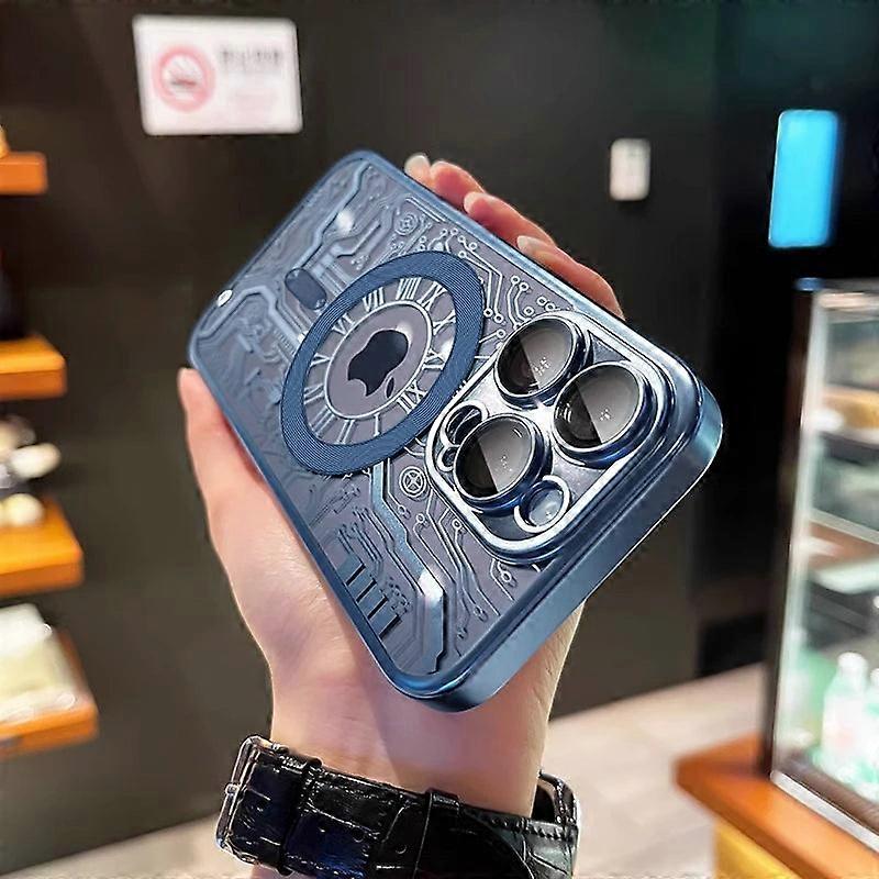 Circuit Pattern For Magsafe Case For Iphone 15 14 13 Pro Max Plus