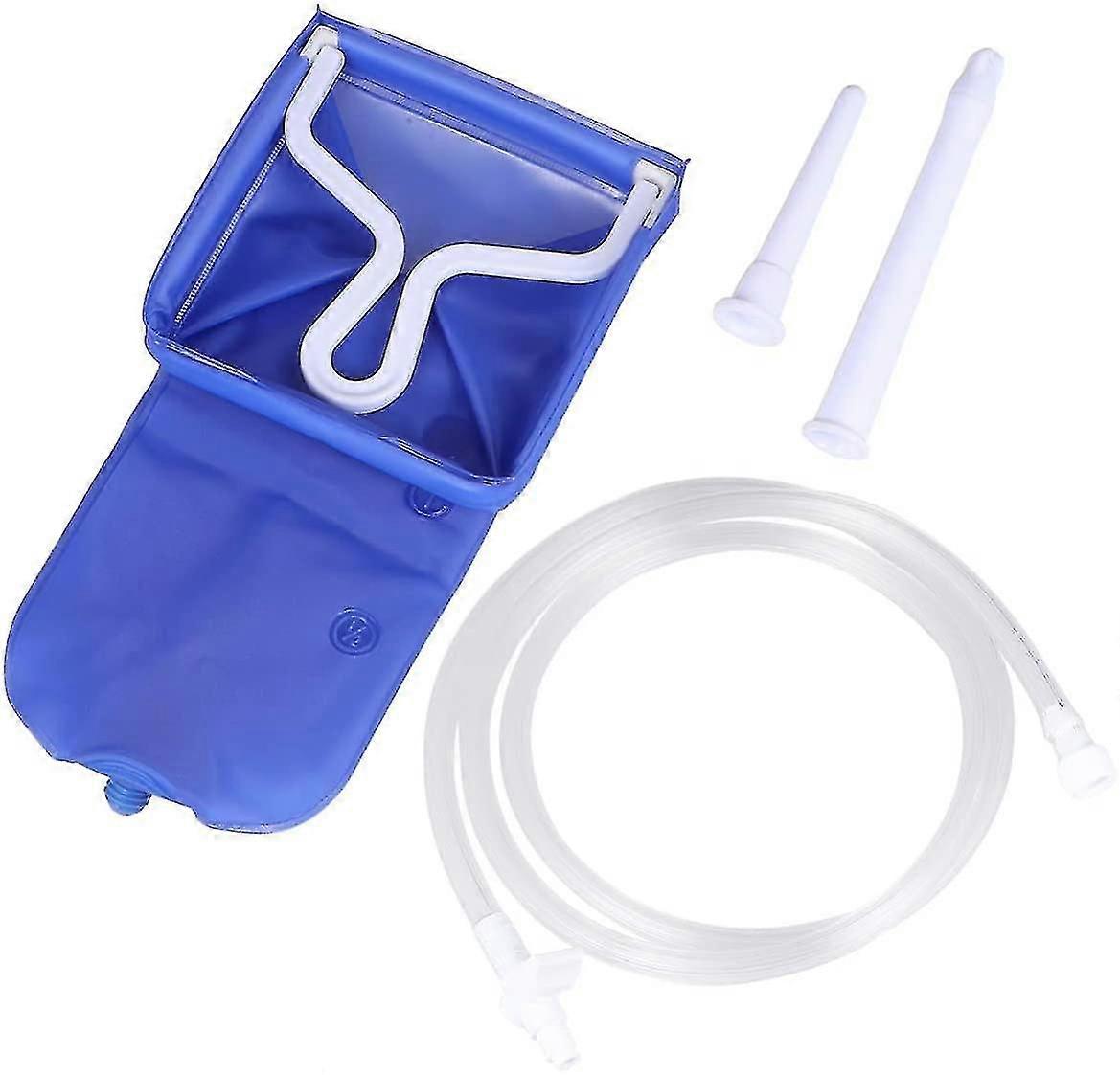 Pvc Enema Bag Enteral Irrigation Bag Flexible Irrigator Water Enema Tool Cleansing Enema Tool(2l)