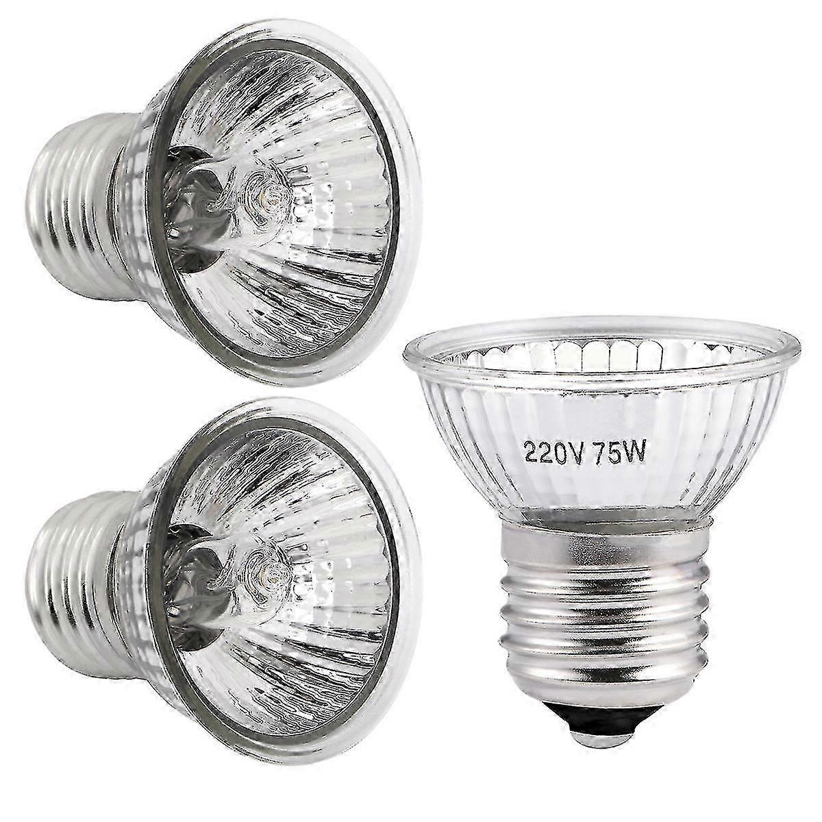 3 Pcs Heat Light Bulbs Reptile Warm Lamp Basking Lamp Lizard Snakes Spiders Reptile Heat Bulb Reptile Basking Bulb Edition 0621