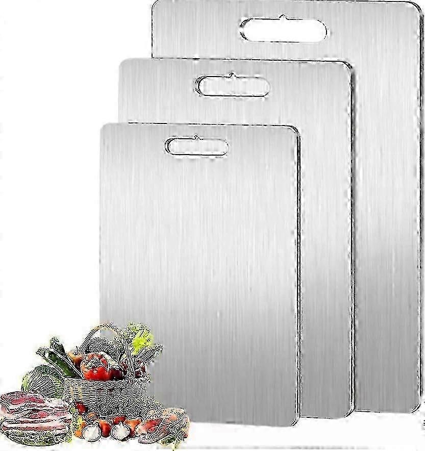Double Sided Titanium 2024 Kitchen Cutting Board Portable Food Grade Serving