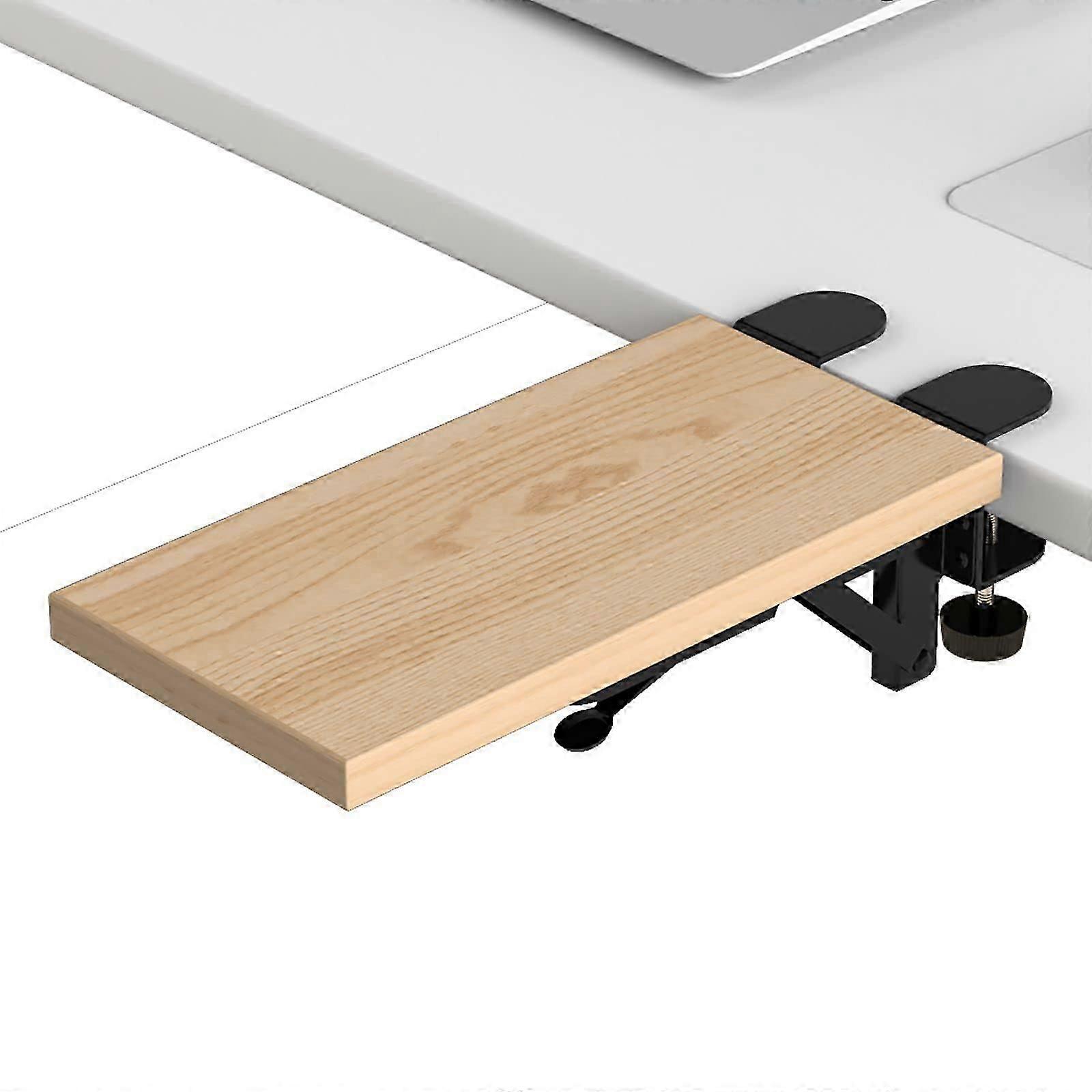 Ergonomisk skrivebordsforlængerbakke, 11,8" x5,9" slagfri (ahorn)