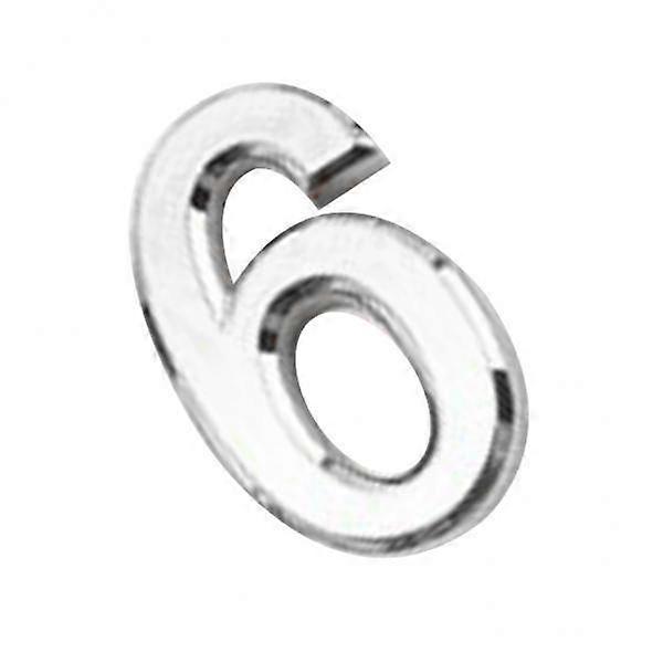 3-7pack Silver Plastic Self-Adhesive House Hotel Door Number Sticky Numeric