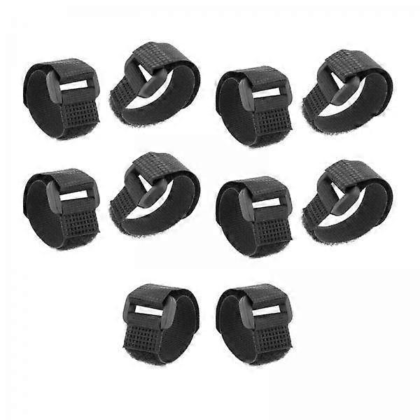 4x 10Pcs Fahrrad Rad Strap Stabilisator Nylon Stärkerer Griff mit Gel Loop Design