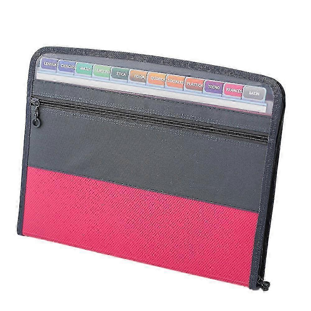 Expandable Pocket File Folder with Sticky Labels, Accordion Document Organizer