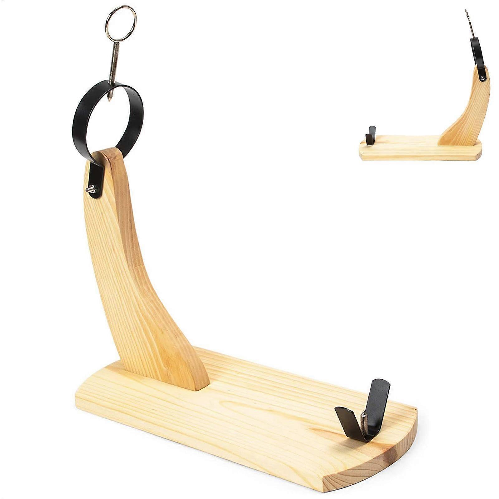 Wooden Ham Holder Stand for Prosciutto and Serrano - Non-Slip Carving Device for Iberico Ham - Professional Food Storage
