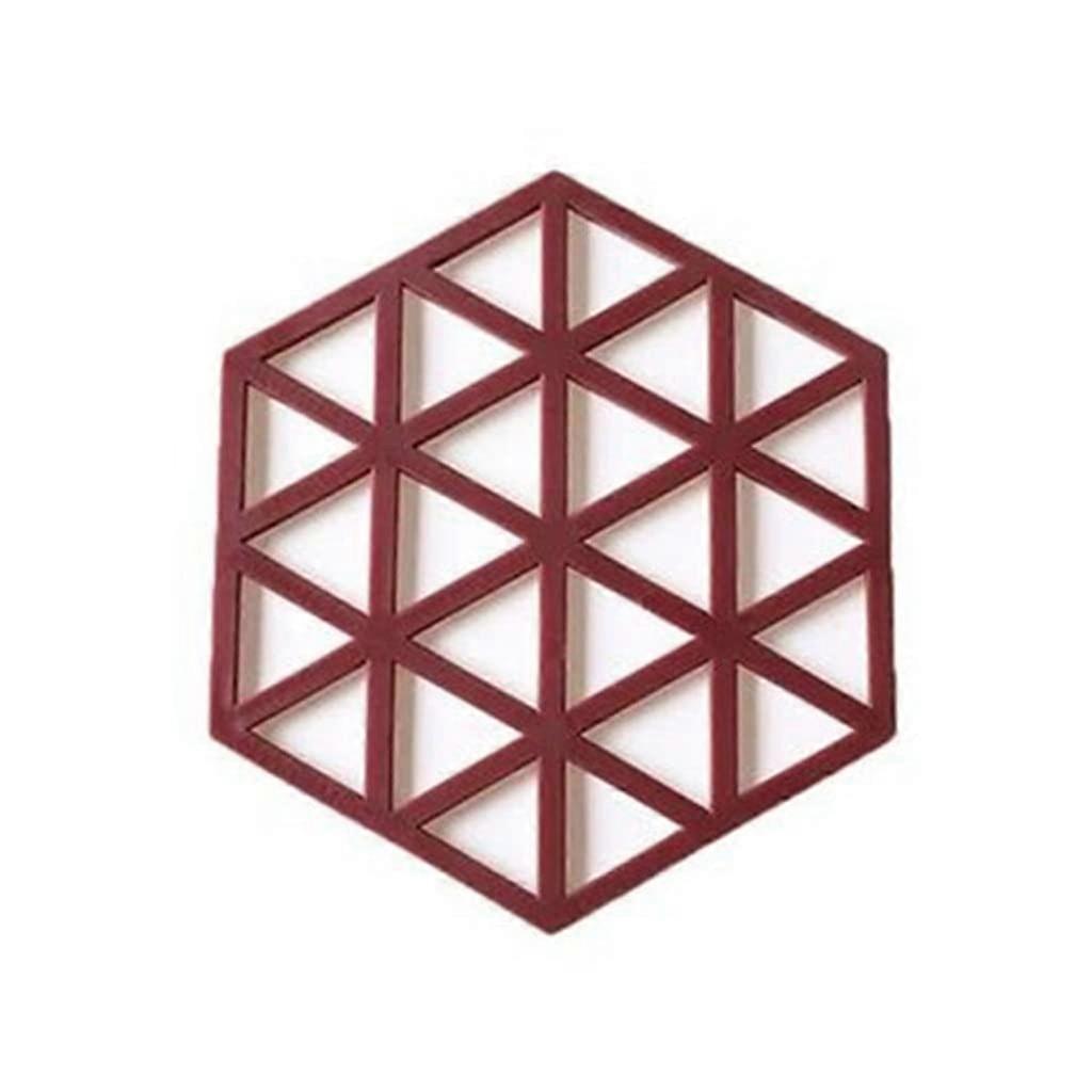 hexagonal silicone coasters – 2piece set, heatulated mats for cups, bowls and more – indispensable for interior design