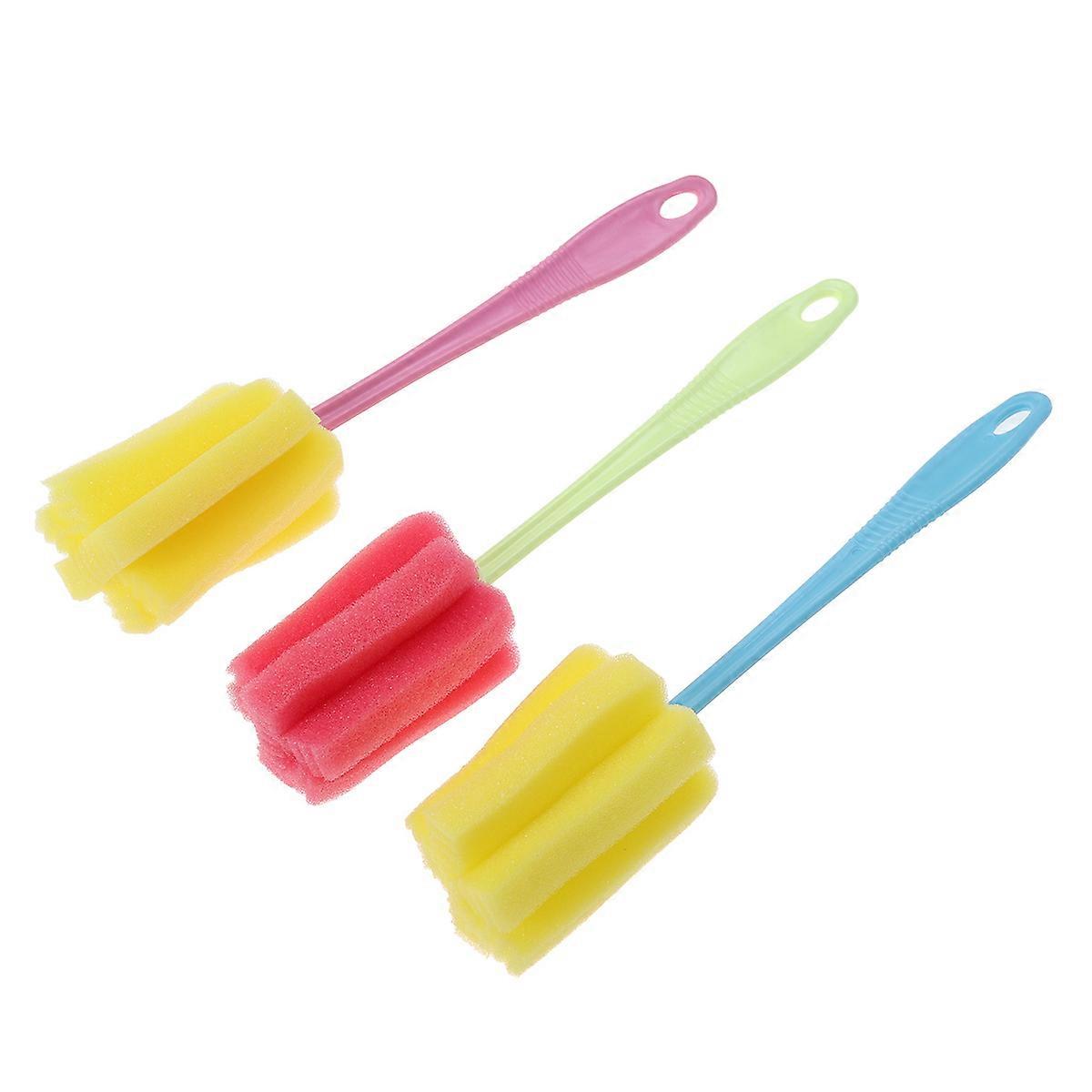 Durable Cleaning Brush for Cups, Retractable Sponge Grip Handle