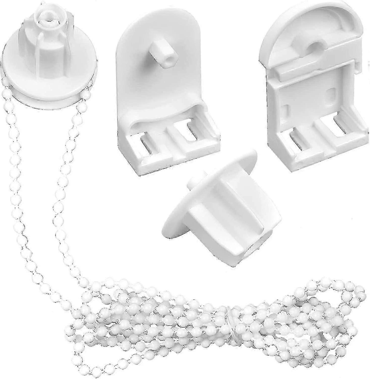 Roller Blind Repair Kit with 25mm Fittings and 2m Beaded Chain for Curtain Accessories