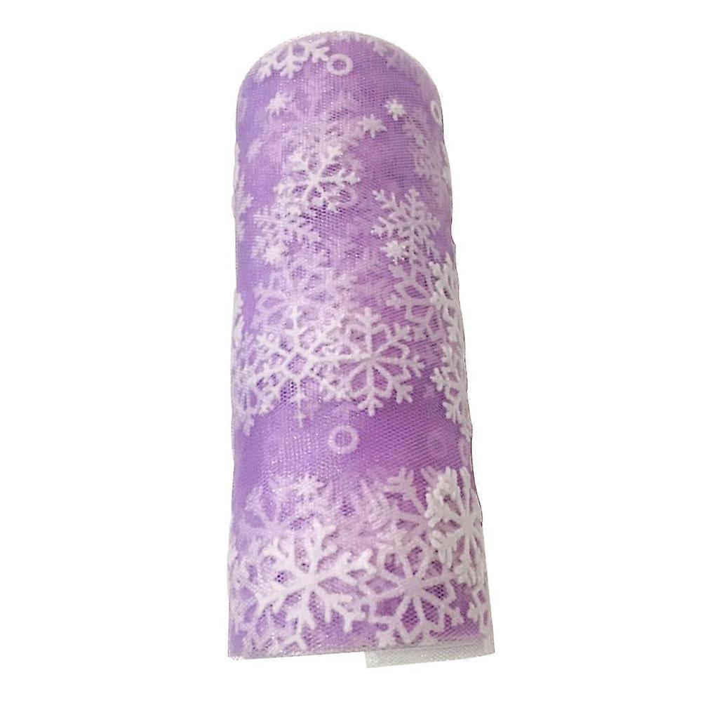 Snowflake Tulle Roll for Versatile Decorating and Crafting Needs