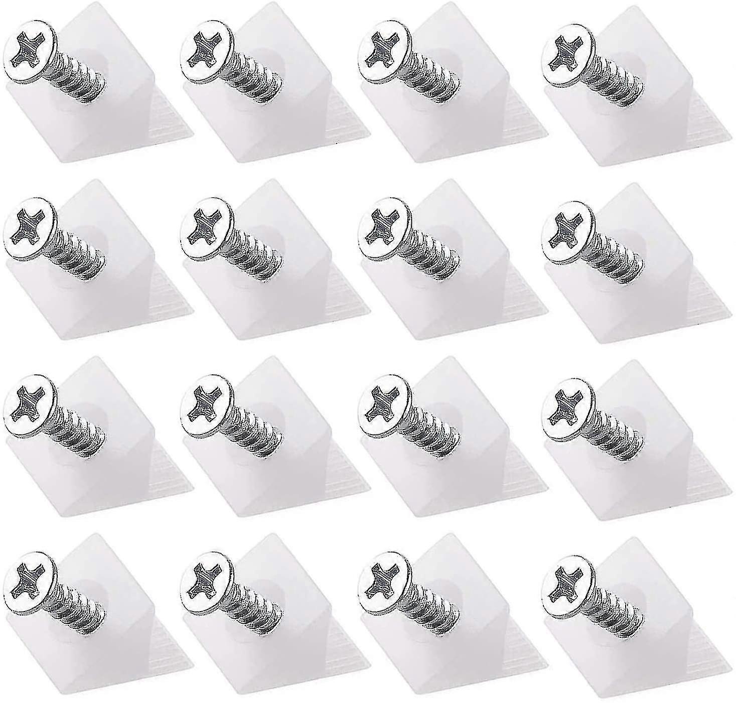 100pcs Drawer Supports Drawer Bottom Sagging Repair Fix Kit Furniture Chest Mending Wedges Plastic Angle Bracket With Matching Screws