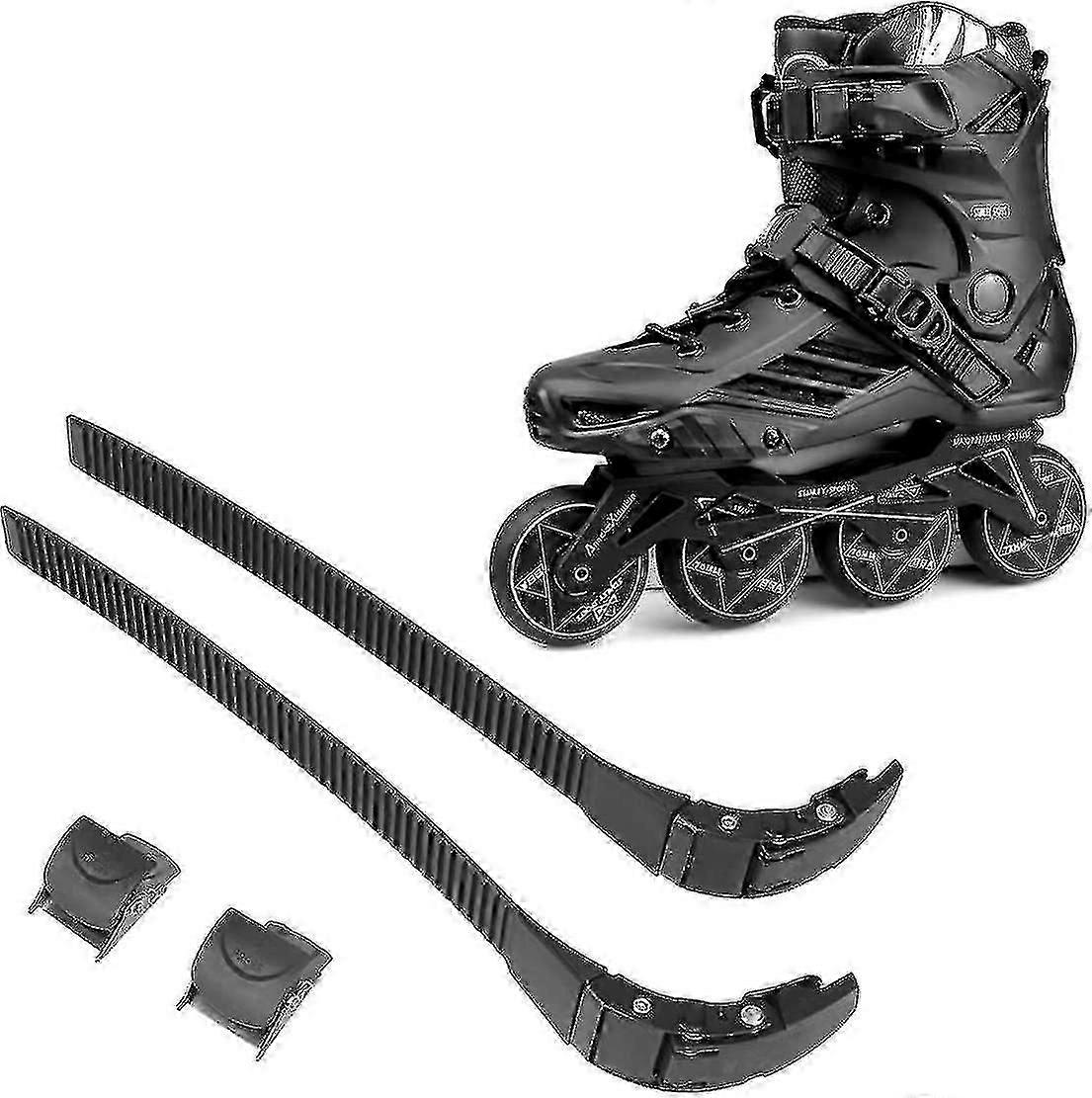 2 Pcs Inline Skate Replacement Straps with Screws for Skating Shoes, Durable Energy Strap Set