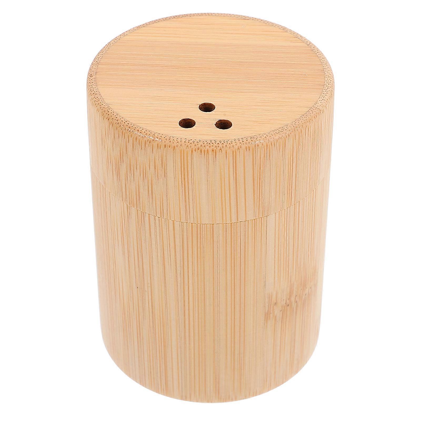 Bamboo Toothpick Holder   Stylish Compact Storage Box for Home or Office, Multi Functional Organizer for Toothpicks and Small Items