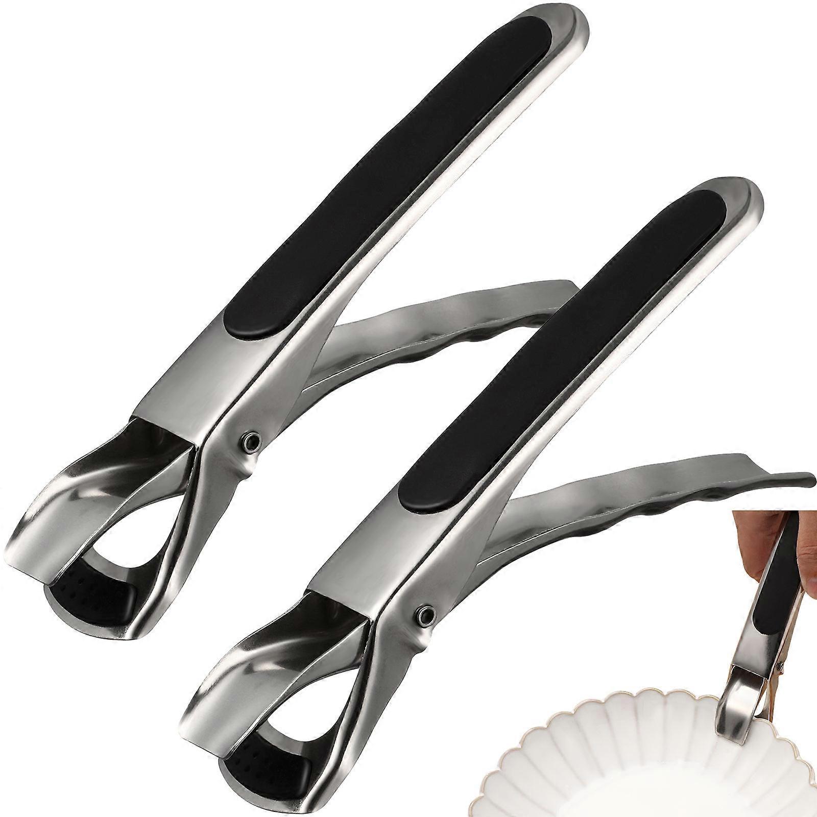 Reliable Stainless Steel Grippers for Plates, Secure Grip, Versatile Kitchen Tool