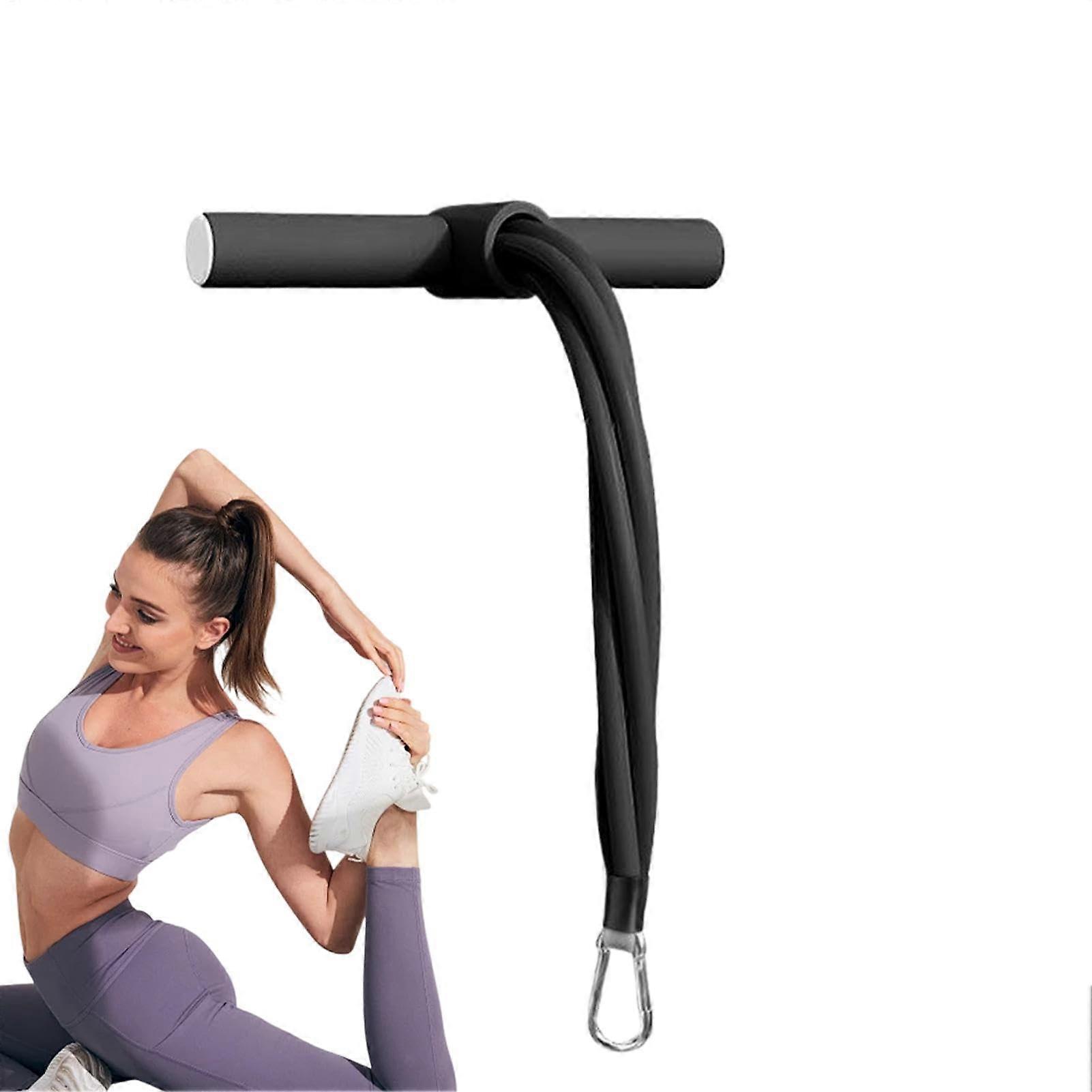 Training Tension Rope for Exercise - Elastic Resistance Band for Leg Stretching, Waist and Arm Fitness, Black