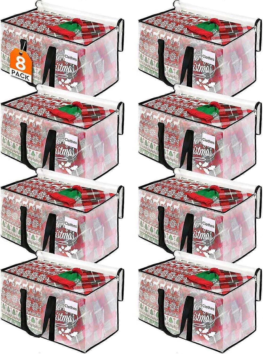 Flyttväskor, 93L 8-Pack Förvaringsväskor, Flyttlåda Heavy Duty Extra Stor, Flyttväska